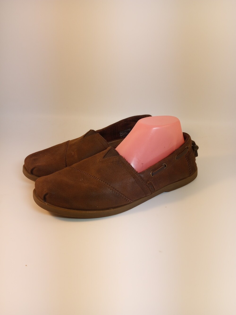 Bobs Skechers 33731 Chill Luxe Brown Slip-On Shoes Memory Foam Women Sz 9M